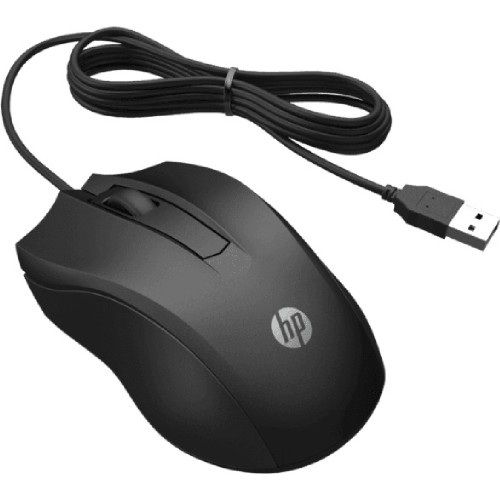 MOUSE ΕΝΣΥΡΜΑΤΟ HP 100 (6VY96AA) BLACK